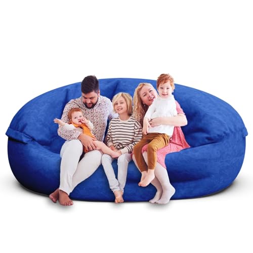 Bean Bag Chair for Adults 3FT, Soft Removable Cover, Light Gray X3039