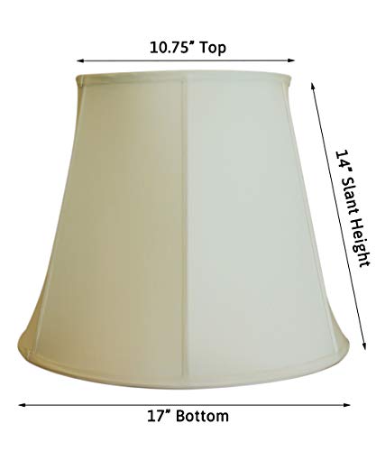 Eggshell Shantung Lampshade with Brass Spider Fitter I110
