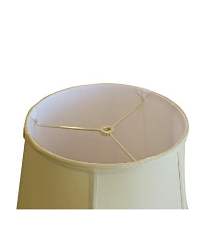 Eggshell Shantung Lampshade with Brass Spider Fitter I110