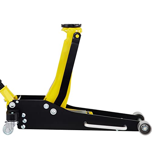 3 Ton Low Profile Racing Floor Jack with Dual Pistons, Lifting Range 3-6/11" to 19-11/16" T215298