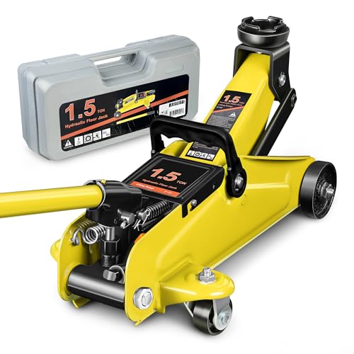 Floor Jack 3 Ton Capacity, Low Profile Heavy Duty Hydraulic Car Jack, Lifting Range 3"-20" O821