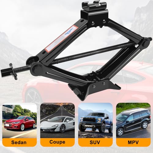 Car Jack Kit 2 Ton with Lug Wrench Tire Changing Tool for Car SUV E194