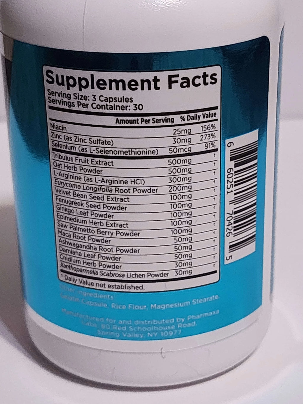 Male Performance Dietary Supplement F86303