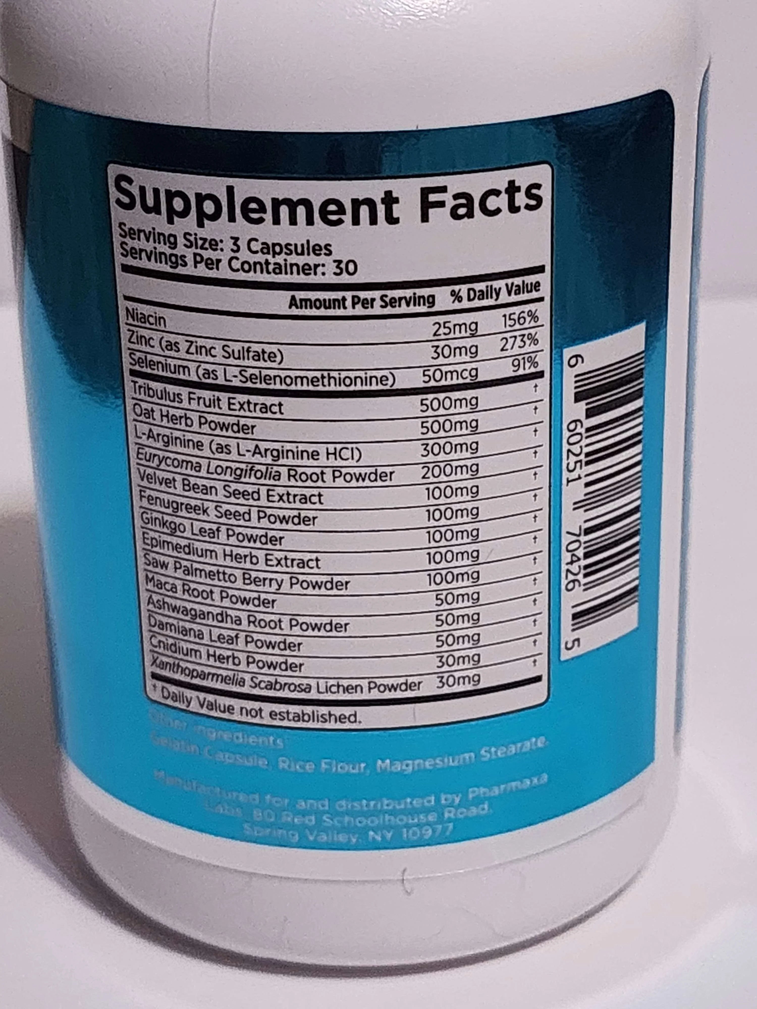 Male Performance Dietary Supplement F86303