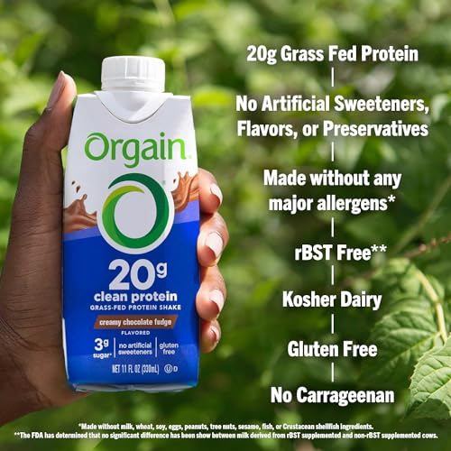 Protein Shake, Vanilla Bean, 20g Whey, 11 Fl Oz (Pack of 12) Y83753