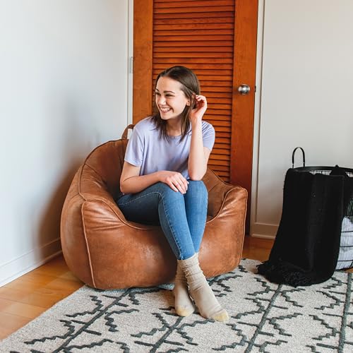 Dorm Bean Bag Chair with Drink Holder and Pocket, 3 feet R2503