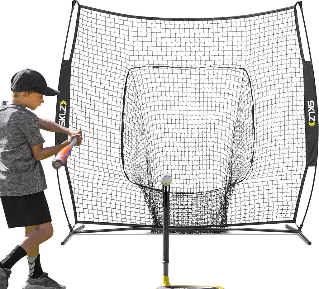 Portable Baseball and Softball Hitting Net, 7 x 7 Feet Y38305