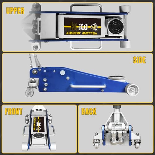 2.5 Ton Trolley Jack with Carrying Case Hydraulic Low Profile Floor Jack for Cars C877326