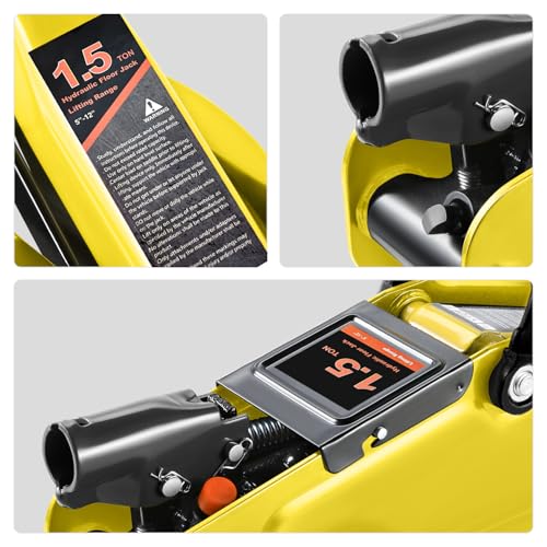 Floor Jack 3 Ton Capacity, Low Profile Heavy Duty Hydraulic Car Jack, Lifting Range 3"-20" O821