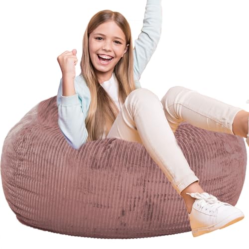 Faux Fur Bean Bag Chair for Adults with Filling Q65946