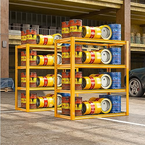 40" W Garage Shelving 2240 LBS Storage Shelves Adjustable Metal Heavy Duty 4 Tier R5651