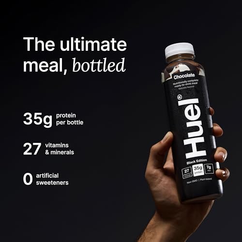 Chocolate Meal Replacement Drink, High Protein, Plant Based, 16.9 Fl Oz (12 Pack) T510