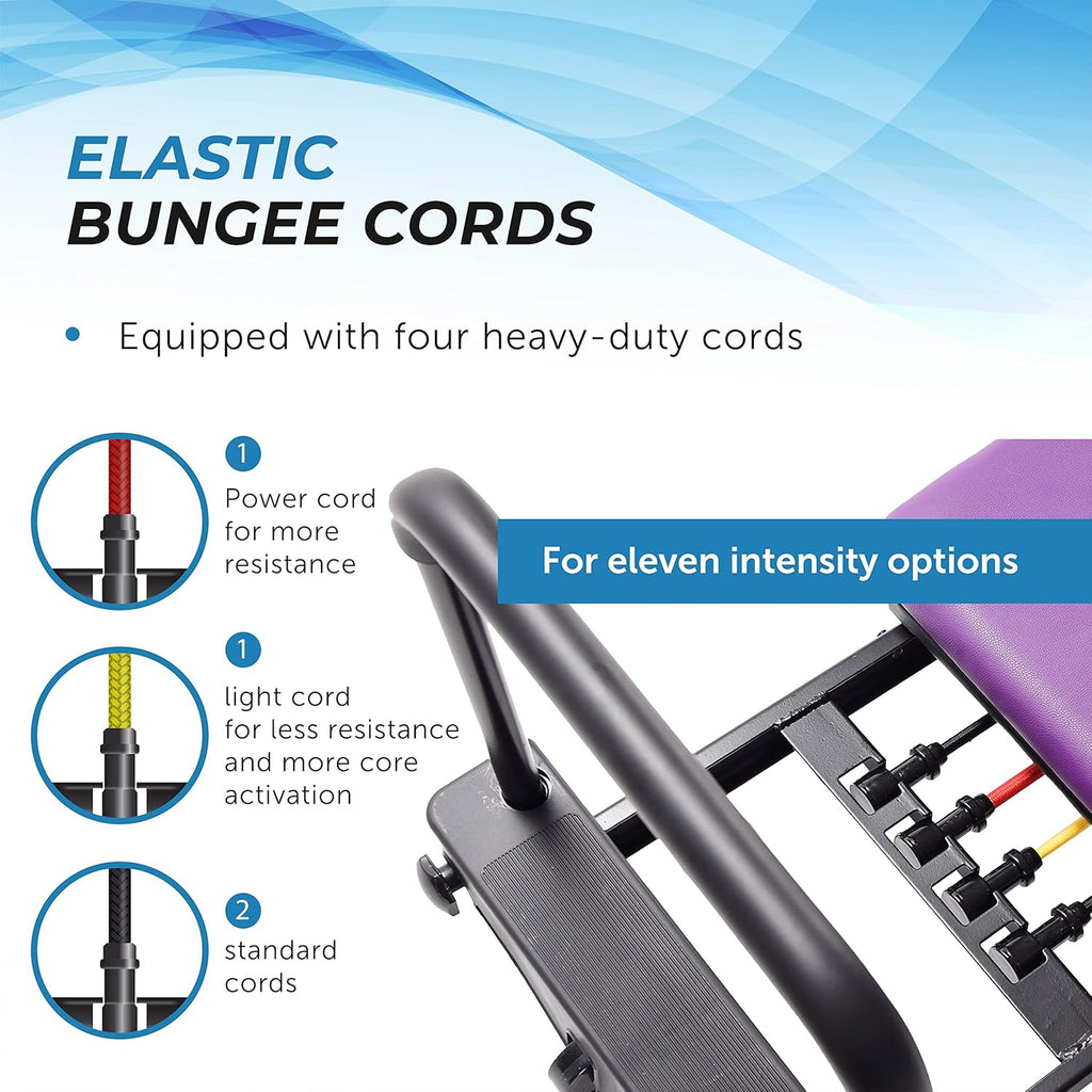Pilates Reformer Workout Machine for Home Gym with Cardio Rebounder Q517482