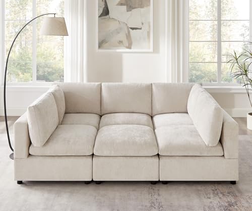 Modular Sectional Sofa with Ottoman for Small Apartments G42700