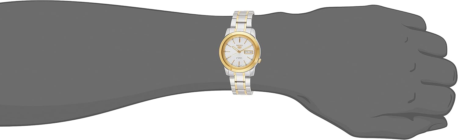 Men's Automatic White Dial Two-Tone Stainless Steel Watch M4975