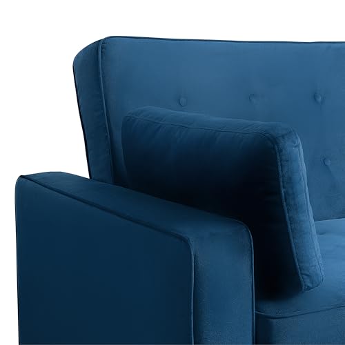 Convertible Sleeper Sofa, Queen Size, Navy Q5867