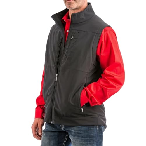 Men's Bonded Softshell Vest with Concealed Carry Pockets W989