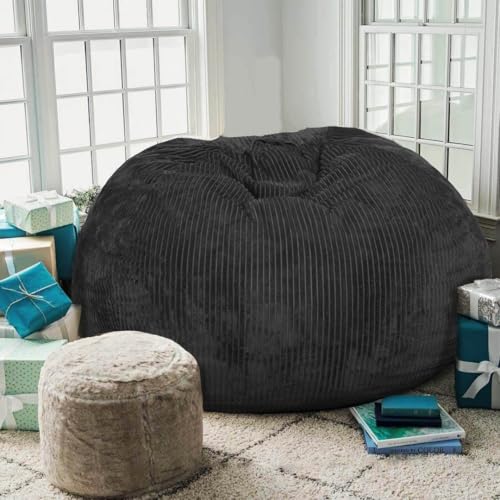 Faux Fur Bean Bag Chair for Adults with Filling Q65946