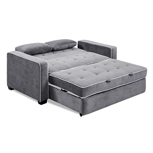 Convertible Sleeper Sofa, Queen Size, Navy Q5867
