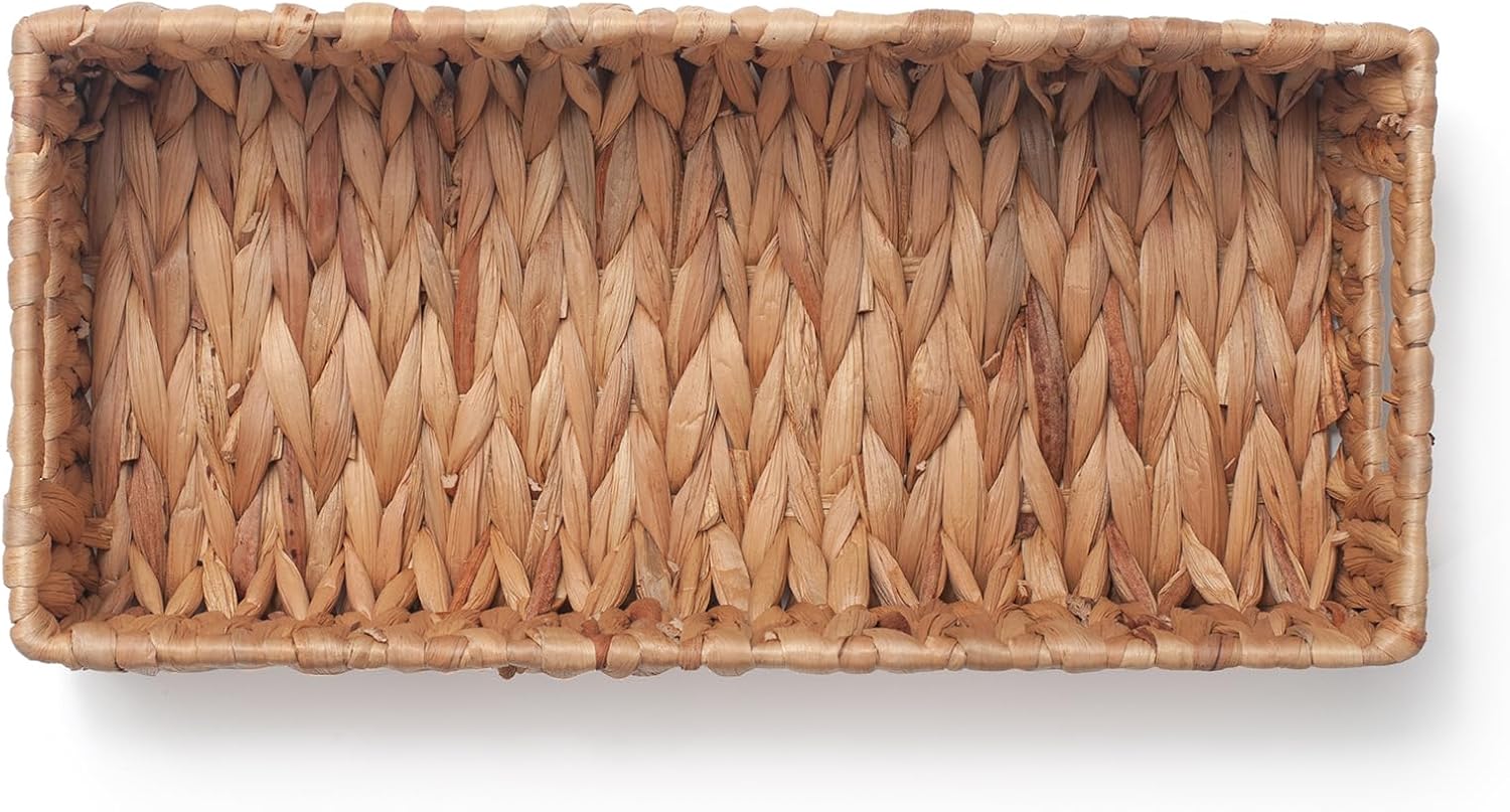 Wicker Toilet Paper Storage Basket with Handles D47201