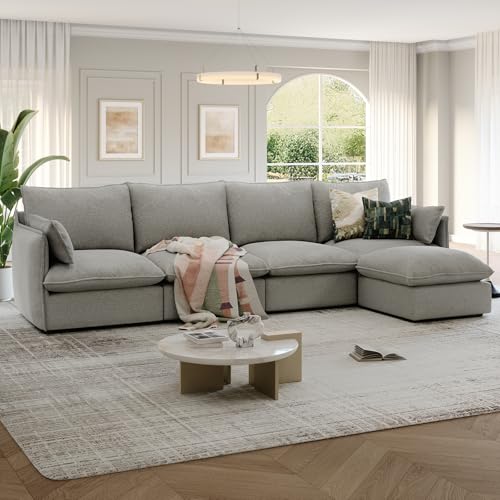 Modular Sectional Sofa, Waterproof Down Filled, Dark Gray C7587