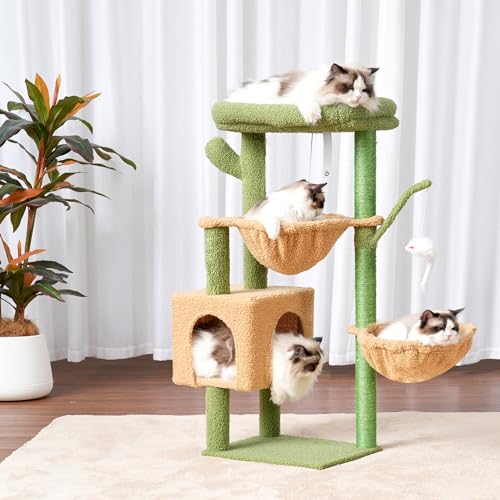 Cat Tree Tower with Scratching Post for Indoor Cats I182