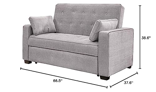 Convertible Sleeper Sofa, Queen Size, Navy Q5867