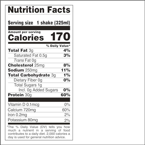 Protein Shake Salted Caramel, 30g Protein, Keto Friendly, 11 fl oz, 12 Count W666022