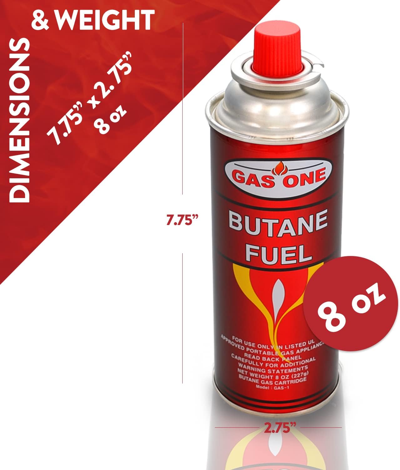 Butane Fuel Canister, 4 Pack E56975