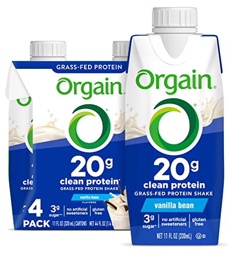 Protein Shake, Vanilla Bean, 20g Whey, 11 Fl Oz (Pack of 12) Y83753