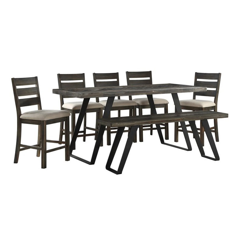Herringbone Counter Height Dining Table T238