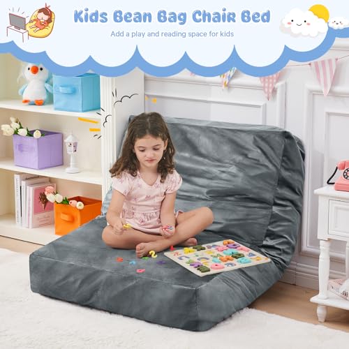 Giant Bean Bag Chair Convertible Bed with Microfiber Cover X2136