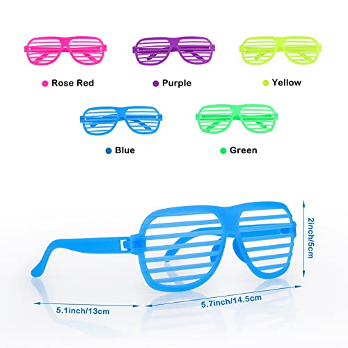 15 Pack Light Up LED Glasses Glow in The Dark Party Supplies W182745