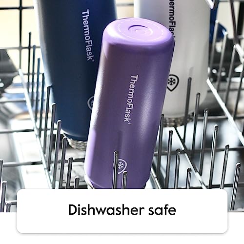 40 oz Double Wall Vacuum Insulated Stainless Steel Water Bottles 2-Pack, Gray/Pine U424566