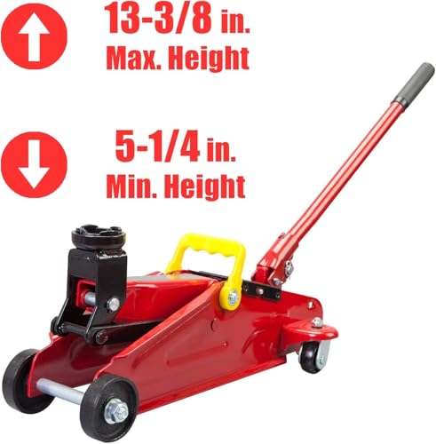 Hydraulic Trolley Floor Jack with Storage Case, 1.5 Ton Capacity G957043