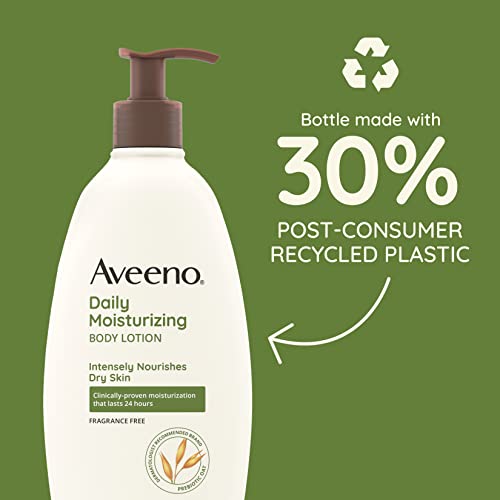 Fragrance-Free Daily Moisturizing Lotion with Prebiotic Oat for Dry Skin, 18 fl. oz L4839