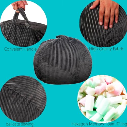 Faux Fur Bean Bag Chair for Adults with Filling Q65946