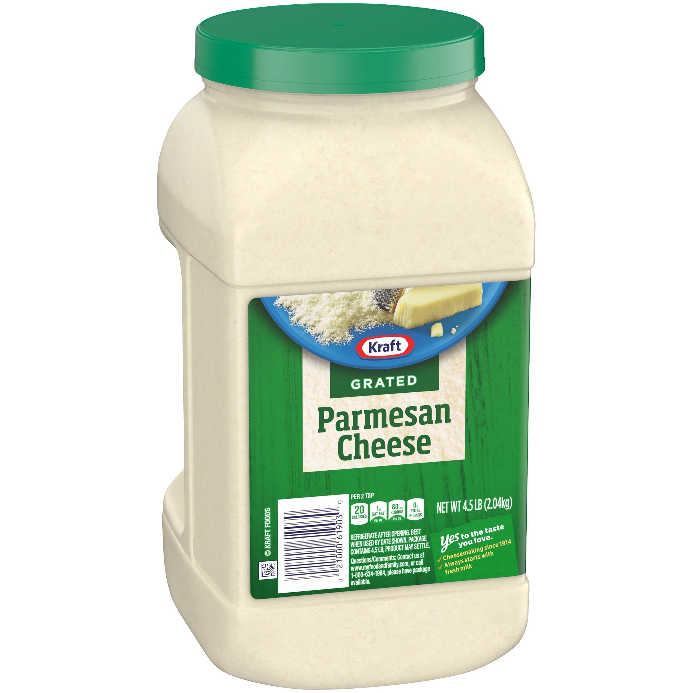 Parmesan Grated Cheese, 4.5 lb Jug X97288