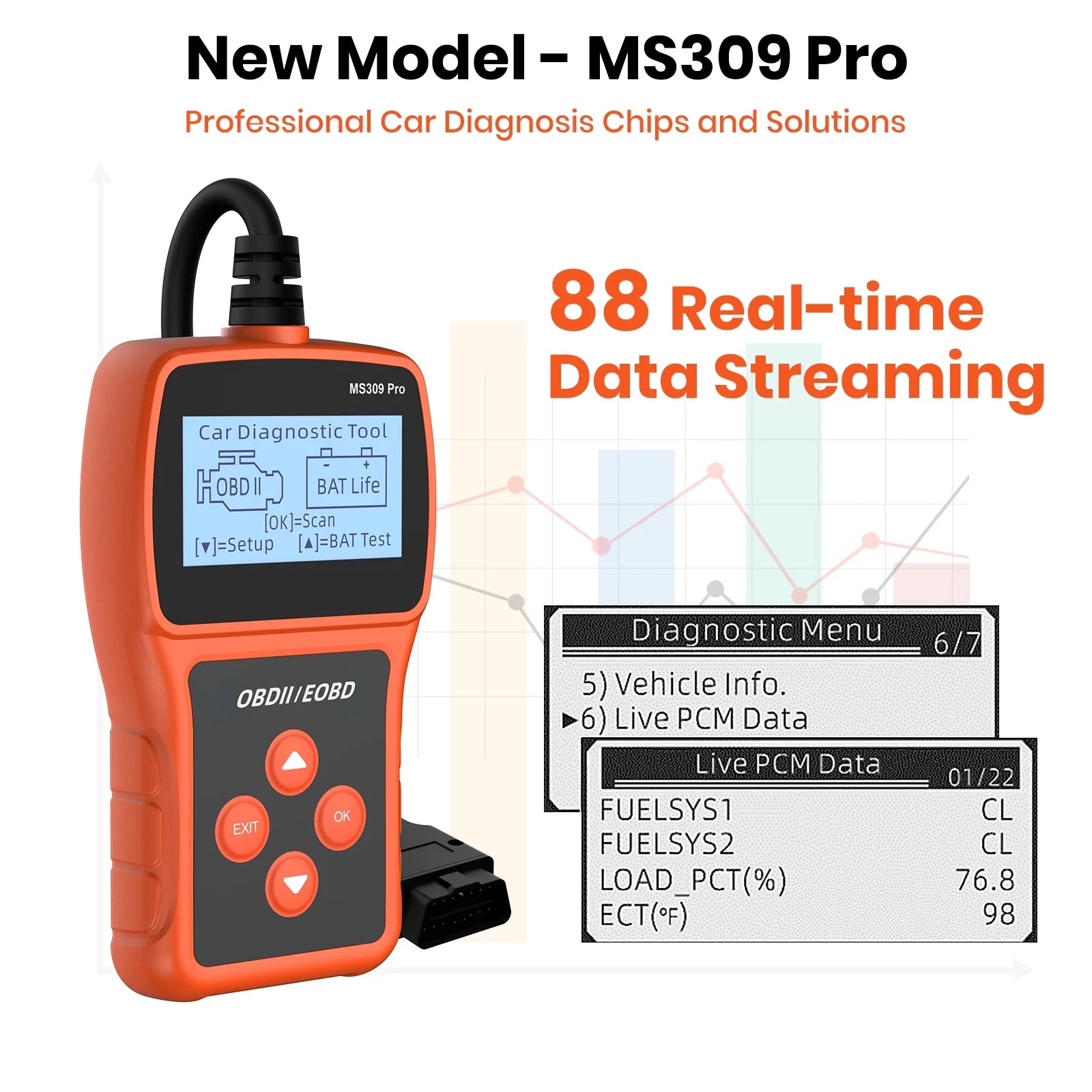 OBD2 Scanner Code Reader Car Diagnostic Tool M7282
