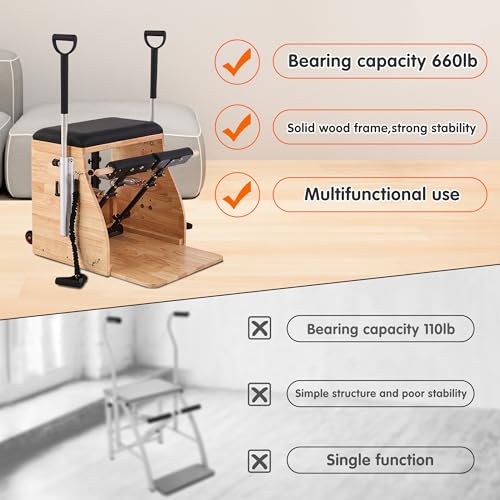 Pilates Chair with Reformer for Home Workout T248249