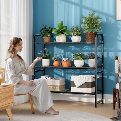 Heavy Duty Metal Wire Shelving Unit, 3 Tier, Stackable Storage Rack C875