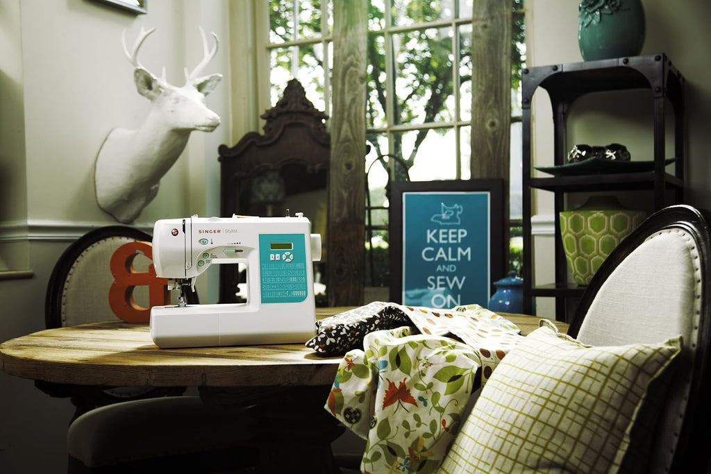 Computerized Free-Arm Sewing Machine with Instructional DVD E485806