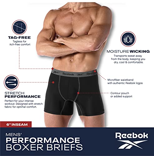 Men's Boxer Briefs 8 Pack - Breathable Active Underwear (S-XL) K608