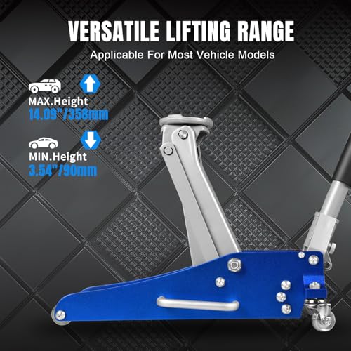 Hydraulic Low Profile Racing Floor Jack, 1.5 Ton Capacity E34626