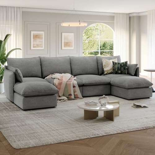 Modular Sectional Sofa, Waterproof Down Filled, Dark Gray C7587