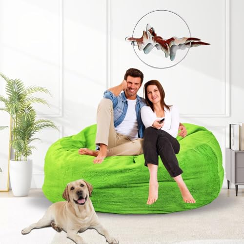Bean Bag Chair for Adults 3FT, Soft Removable Cover, Light Gray X3039