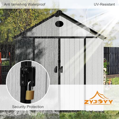 Resin Outdoor Storage Shed with Floor and Lockable Door G844