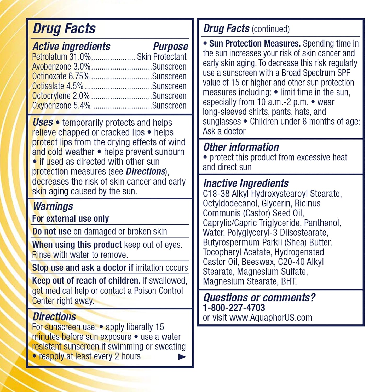 Lip Repair Stick with Sunscreen, 0.17 oz, 2 Count H893