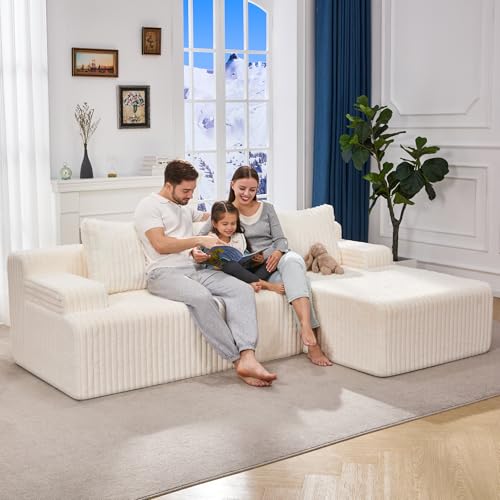 Modular L-Shape Sectional Sofa with Oversized Chaise A47792