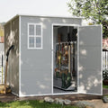 Outdoor Storage Shed 6 x 6 FT Resin Garden Shed with Lockable Door U891